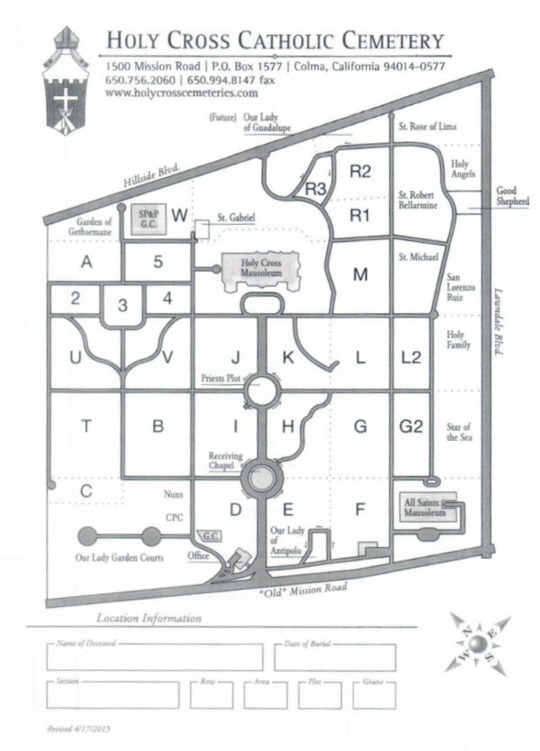 Visitors Guide Holy Cross Cemetery